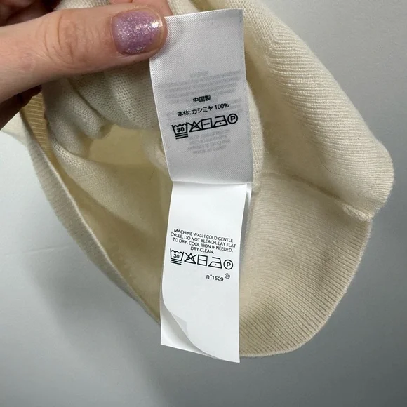 Polo Ralph Lauren Classics Chic Cream Washable Cashmere Tank - Picture 7 of 7